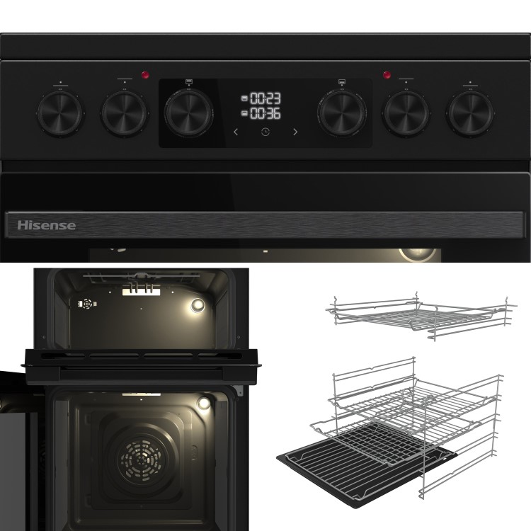 Hisense 50cm Electric Cooker with Air Fry - Black - Image 13