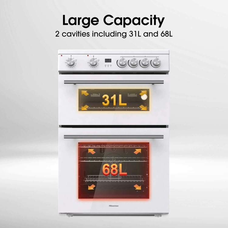 Hisense 60cm Electric Cooker - White - Image 5