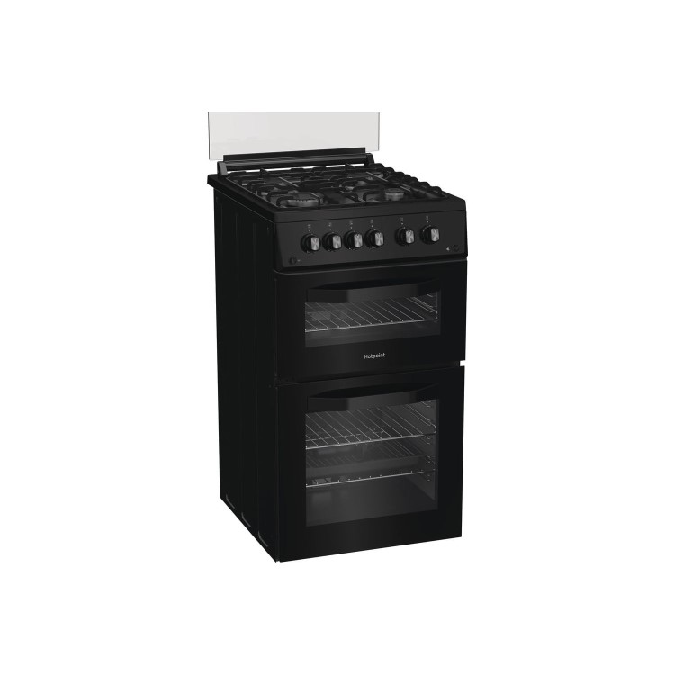 Hotpoint 50cm Gas Cooker - Black - Image 2