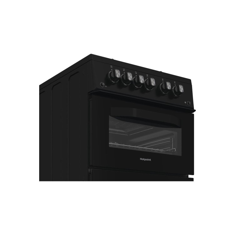 Hotpoint 50cm Gas Cooker - Black - Image 5