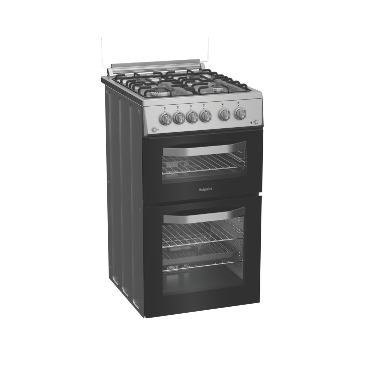 Hotpoint 50cm Gas Cooker - Stainless Steel - Image 2