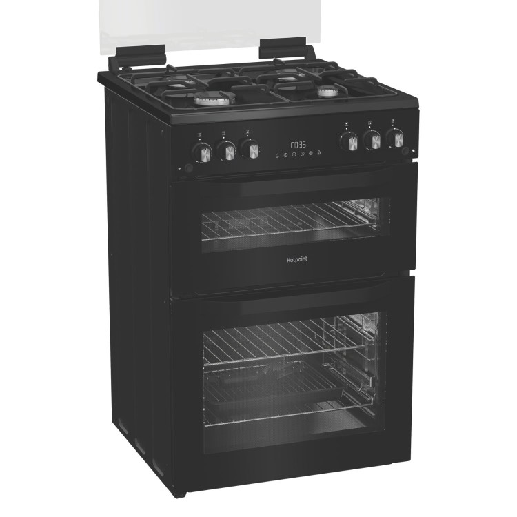Hotpoint 60cm Gas Cooker - Black - Image 2