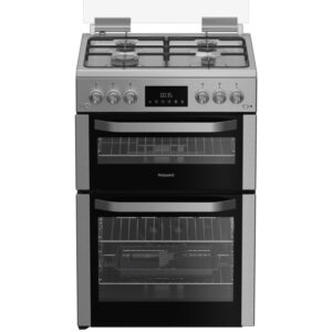 Hotpoint 60cm Gas Cooker - Stainless steel