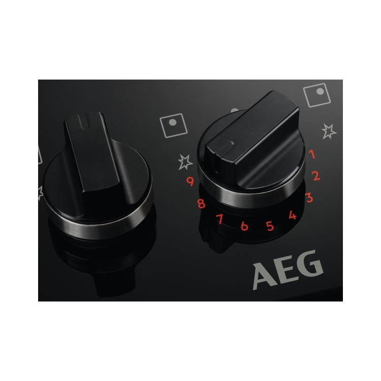 AEG 8000 Series 90cm 5 Burner Gas on Glass Hob - Black - Image 3