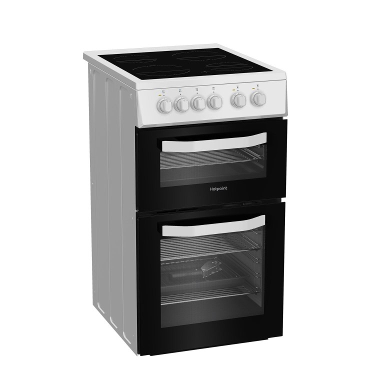 Hotpoint 50cm Electric Cooker - White - Image 2