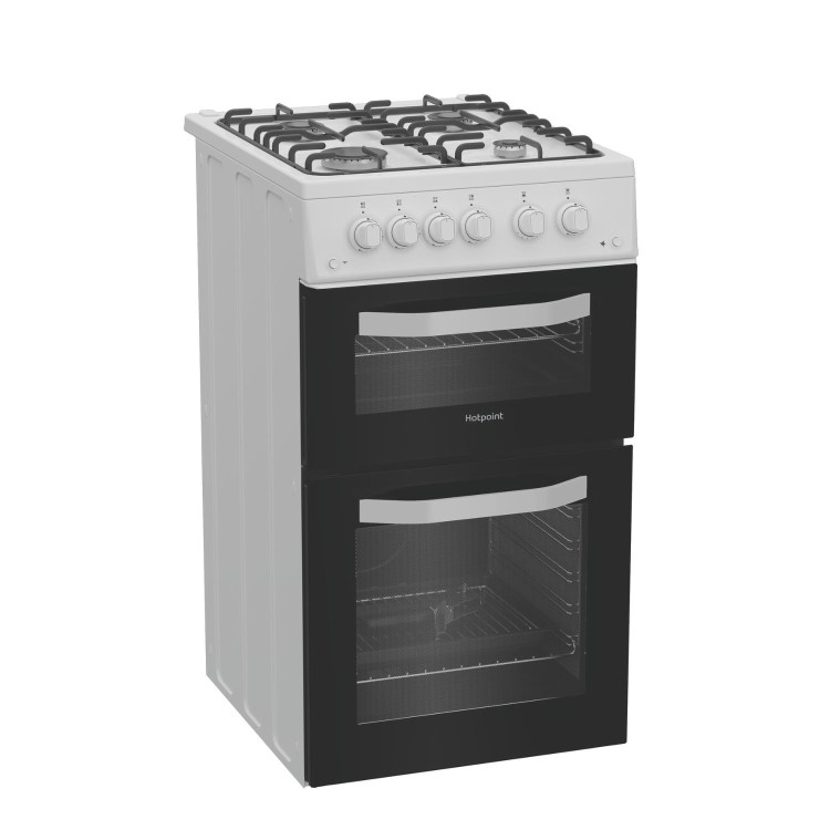 Hotpoint 50cm Gas Cooker - White - Image 2