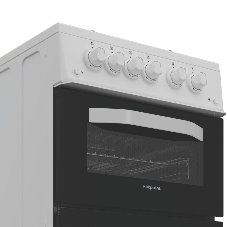 Hotpoint 50cm Gas Cooker - White - Image 5