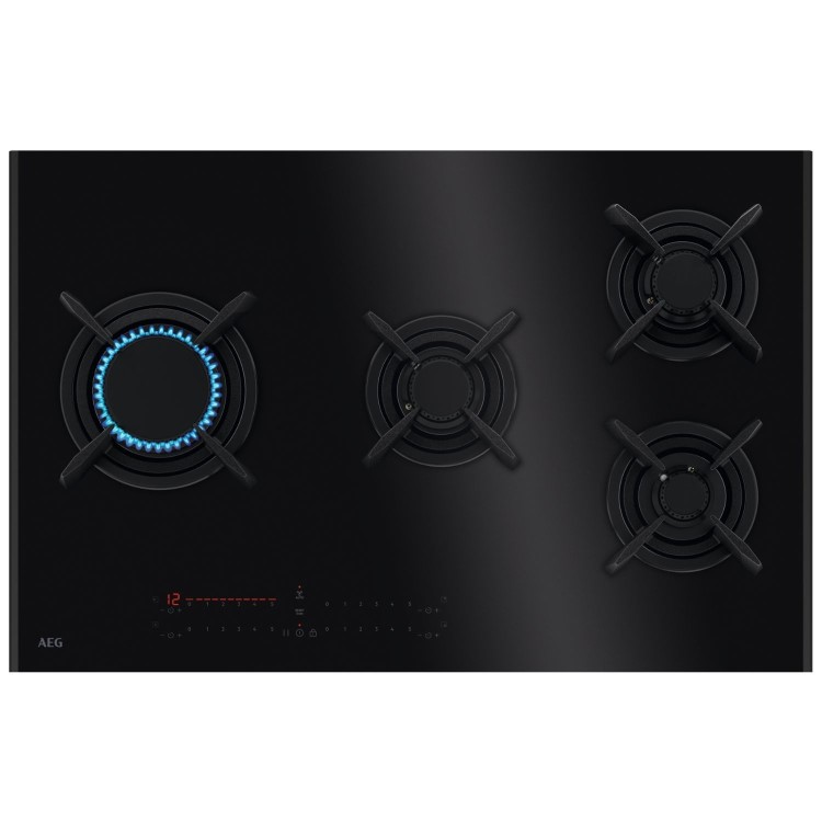 AEG 9000 Series 80cm 4 Burner Gas Hob - Black