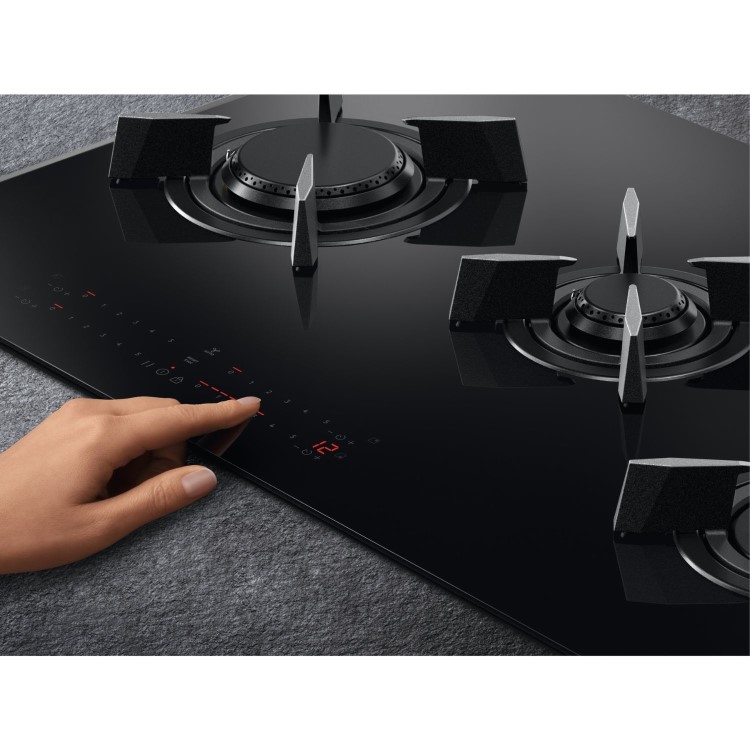 AEG 9000 Series 80cm 4 Burner Gas Hob - Black - Image 6