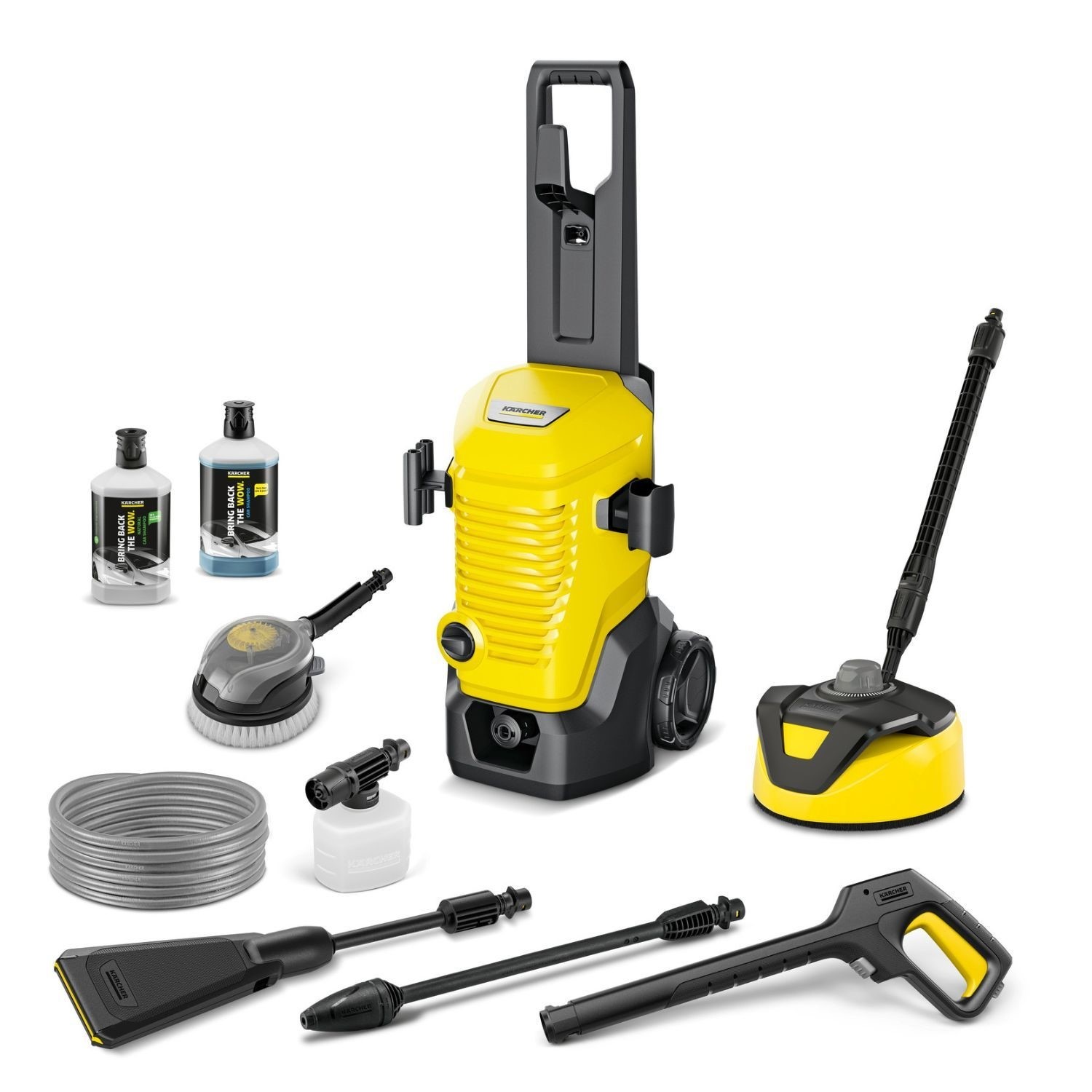 Karcher Pressure Washer K4 WCM Flex Eco Booster Pressure Washer Car and Home – 1.324-204.0 - 130 Bar Flex Hose Eco!Booster Car Cleaning Kit