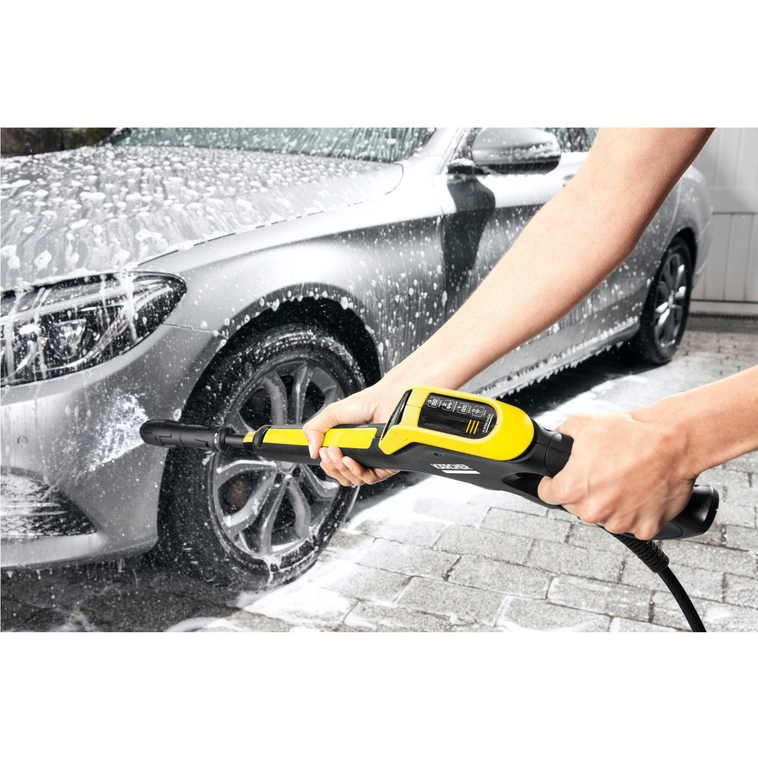 Karcher Pressure Washer K4 WCM Flex Eco Booster Pressure Washer Car and Home – 1.324-204.0 - 130 Bar Flex Hose Eco!Booster Car Cleaning Kit - Image 7