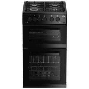 Beko 50cm Double Cavity Gas Cooker - Black