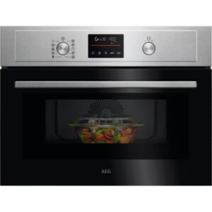 AEG 5000 CombiAir Built-In Microwave with Grill - Stainless Steel