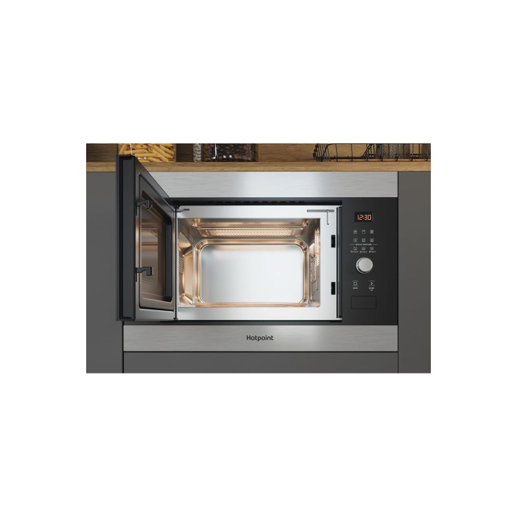 Hotpoint Built-In Microwave with Grill - Stainless Steel - Image 3