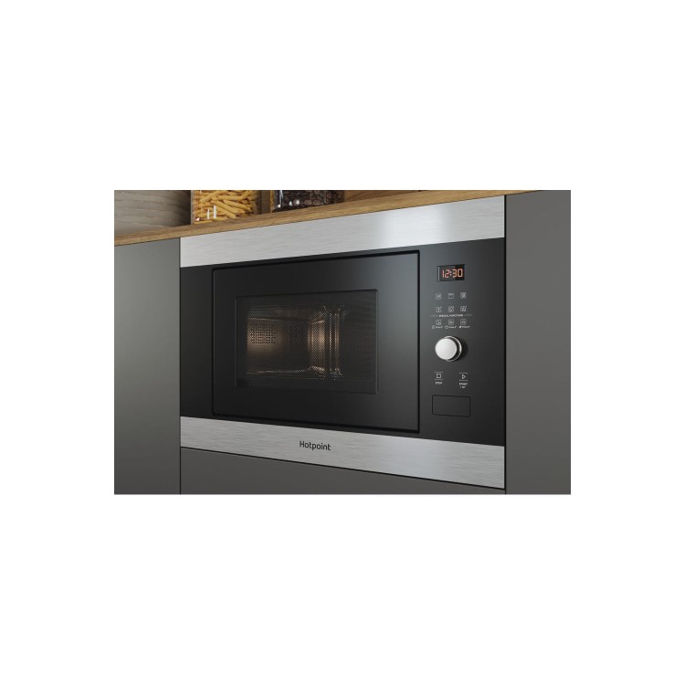 Hotpoint Built-In Microwave with Grill - Stainless Steel - Image 4