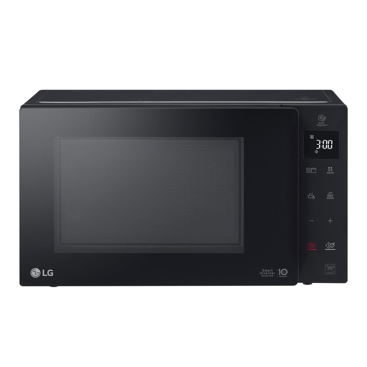 LG MH6336GIB 23L 1000W NeoChef Microwave Oven with Grill – Black Smart Inverter Technology Grill Function Even Cooking & Fast Defrost Countertop Microwave for Modern Kitchens