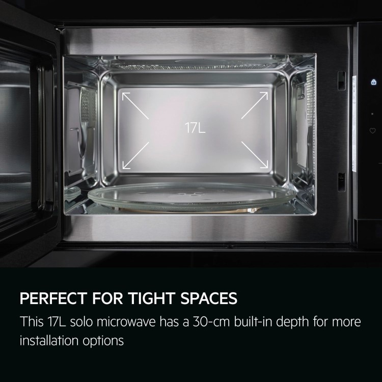 AEG 6000 Series Built-In Microwave with Grill - Black - Image 5