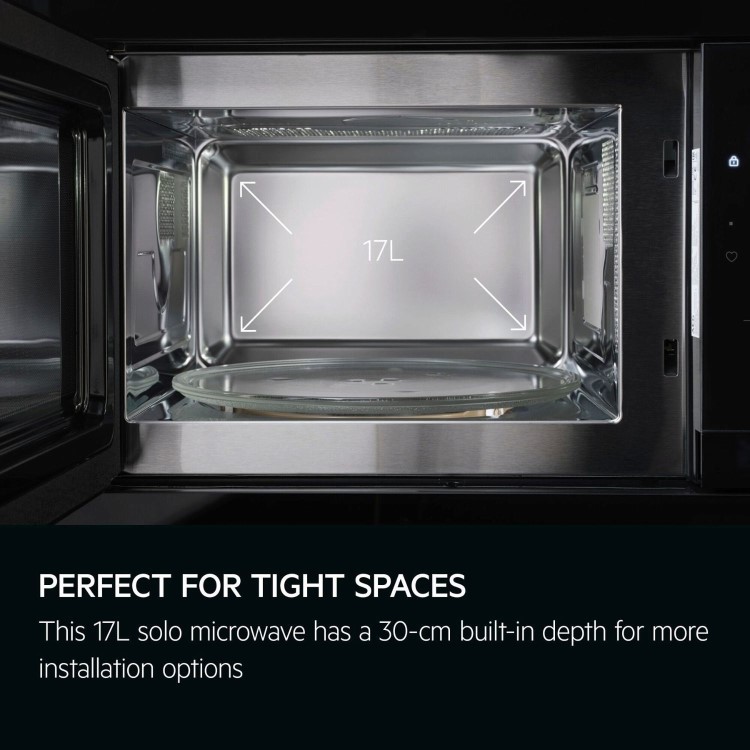 AEG 6000 Series Built-In Microwave Oven - Black - Image 3