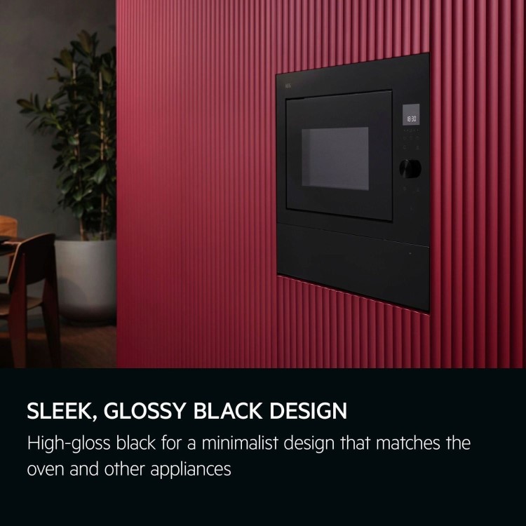 AEG 6000 Series Built-In Microwave Oven - Black - Image 5