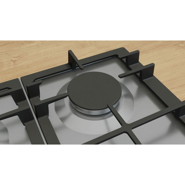 Bosch Series 6 75cm 5 Burner Gas Hob - Stainless Steel - Image 3