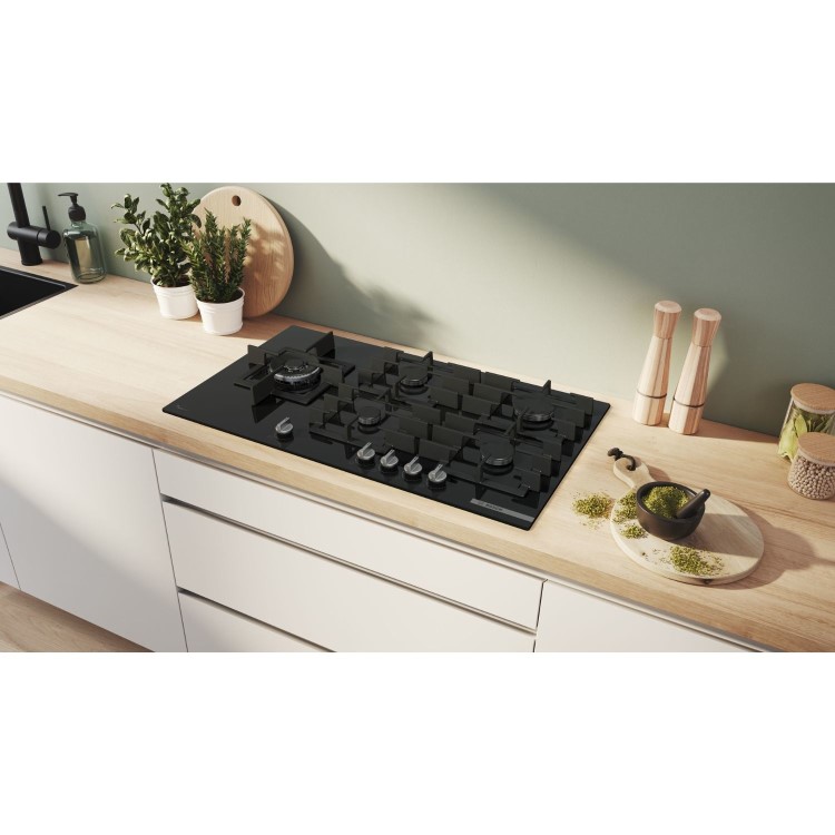 Bosch Series 6 92cm 5 Burner Gas Hob - Black - Image 5