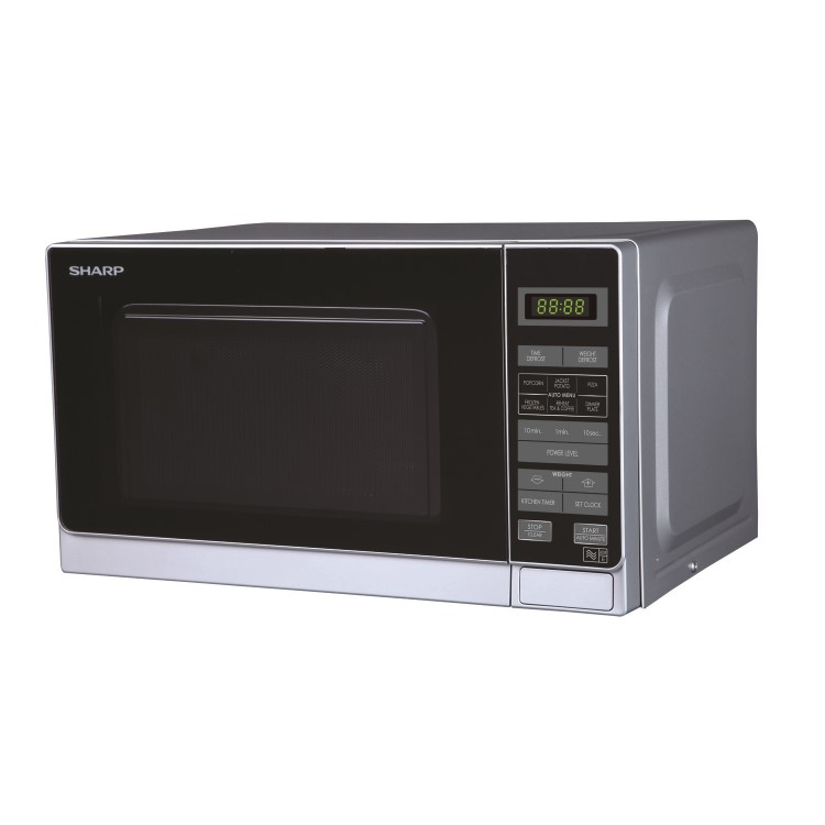 Sharp 20L Freestanding Solo Digital Microwave Oven - Silver - Image 2