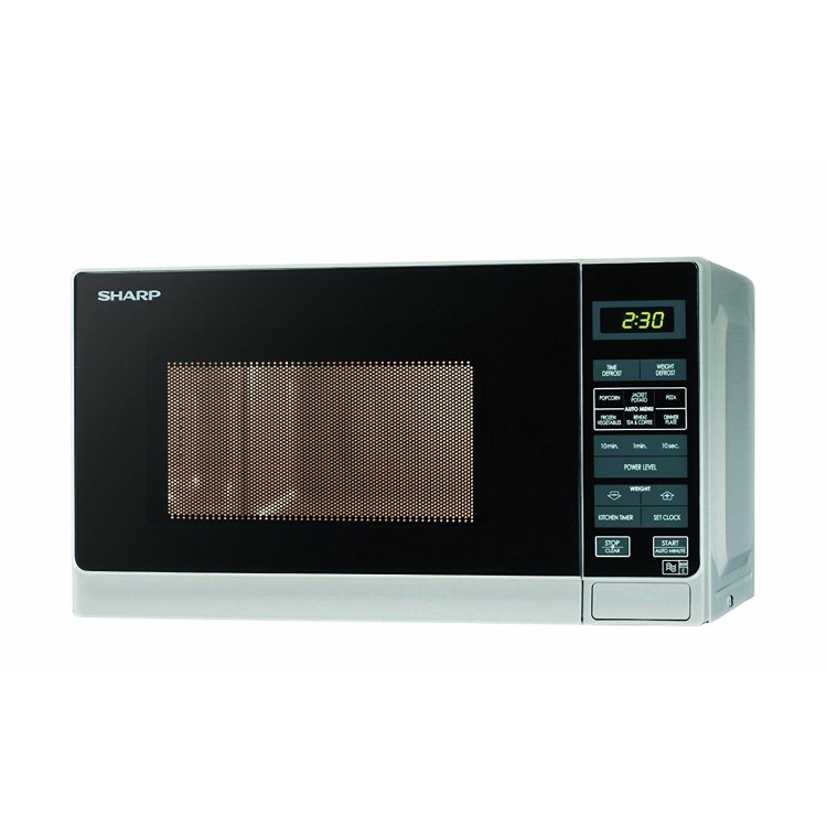 Sharp 20L Freestanding Solo Digital Microwave Oven - Silver - Image 3