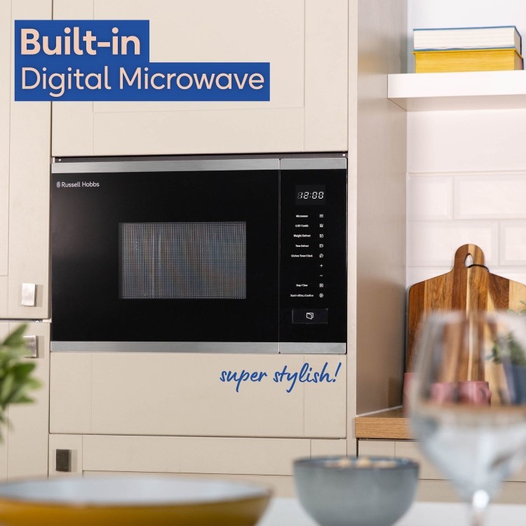 Russell Hobbs Built-In 800W Microwave & Grill - Stainless Steel - Image 10