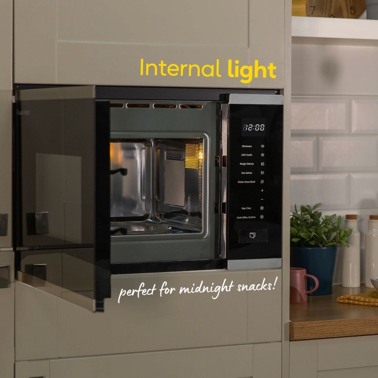 Russell Hobbs Built-In 800W Microwave & Grill - Stainless Steel - Image 7