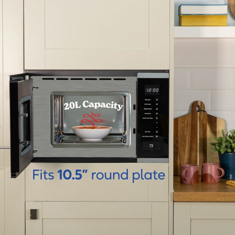 Russell Hobbs Built-In 800W Microwave & Grill - Stainless Steel - Image 9