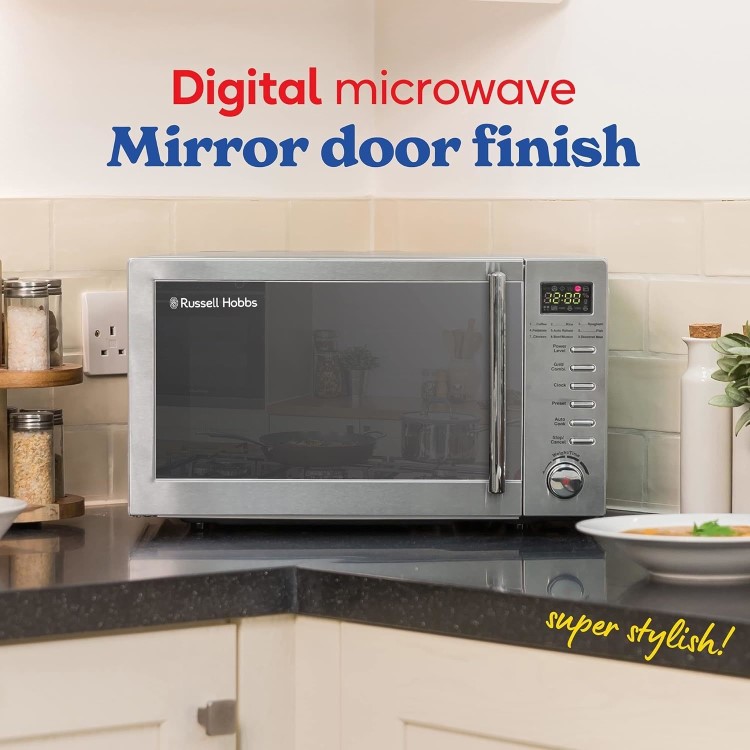 Russell Hobbs RHM2031 20L Microwave with Grill - Stainless Steel - Image 4