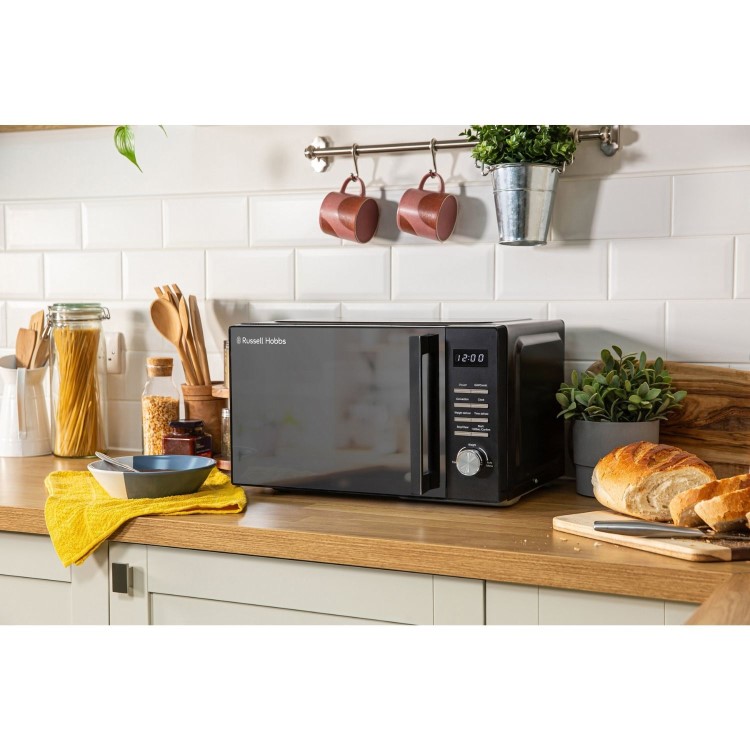 Russell Hobbs RHM2346B Black 23L Digital Microwave Oven 900W Family Microwave with Auto Cook Programmes & Defrost Function - Image 8