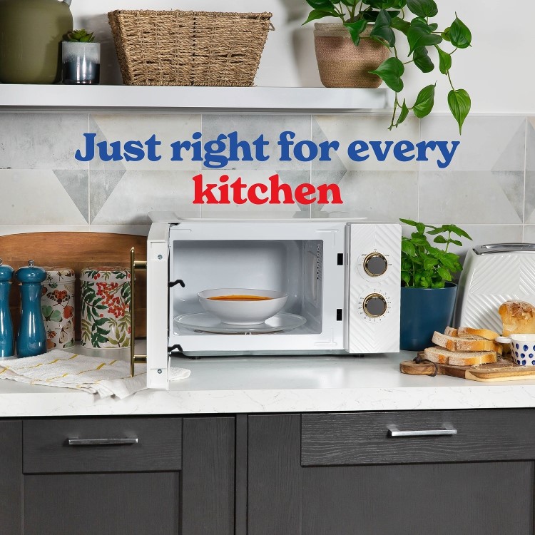 Russell Hobbs Groove RHMM723 17L Compact Freestanding Solo Microwave - White - Image 6
