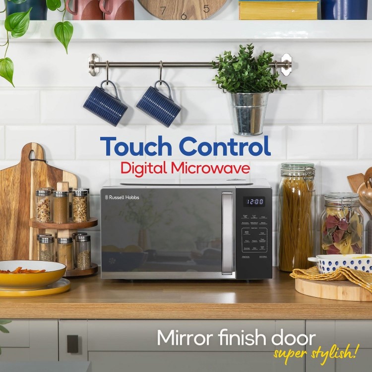 Russell Hobbs RHMT2045S 20 Litre Touch Control Digital Microwave - Silver - Image 7