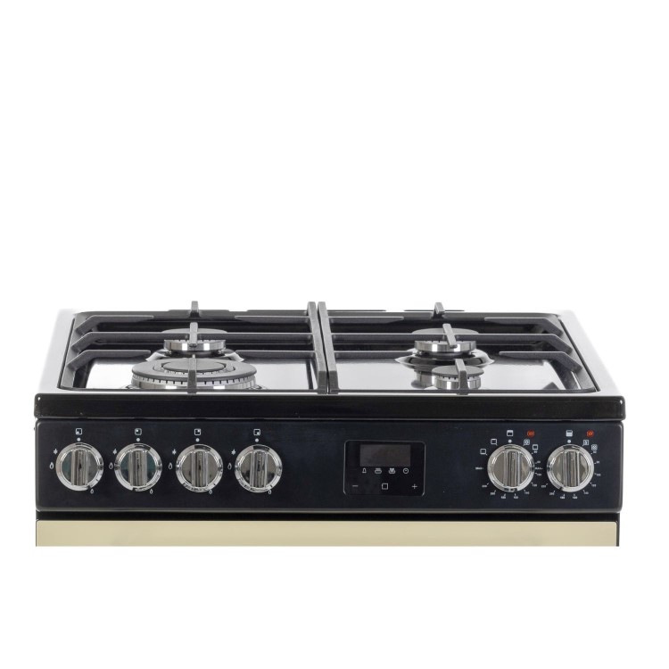 Tesla Series 3 60cm Dual Fuel Cooker - Cream - Image 6