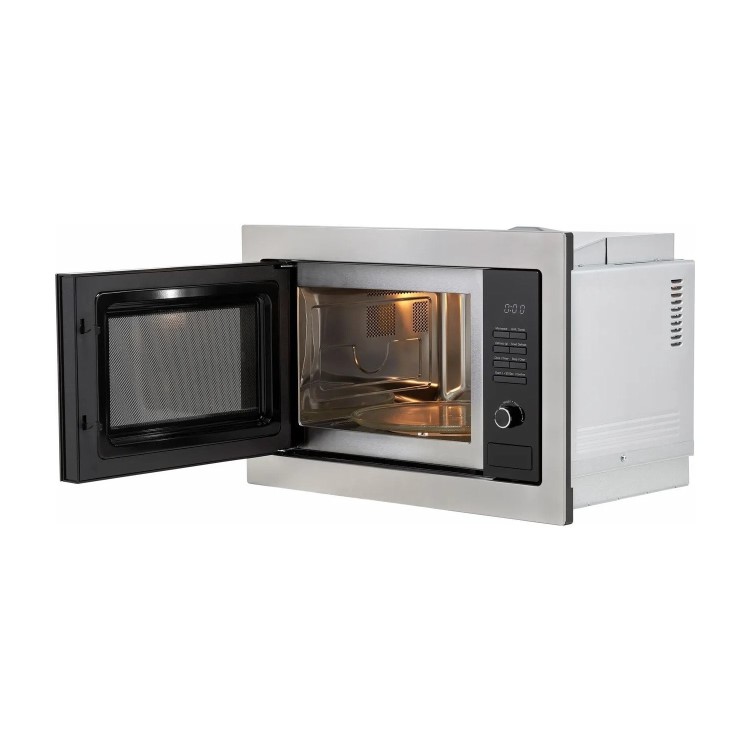 CDA Built-In 900W Microwave with Grill - Stainless Steel - Image 2