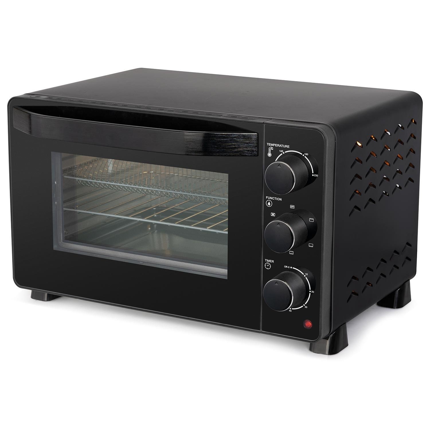 electriQ 23L Mini Oven with Air Fryer Function - Black - Image 4