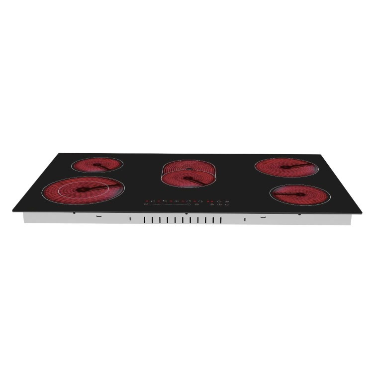 electriQ 90cm 5 Zone Ceramic Hob with Extended Zone - Image 2
