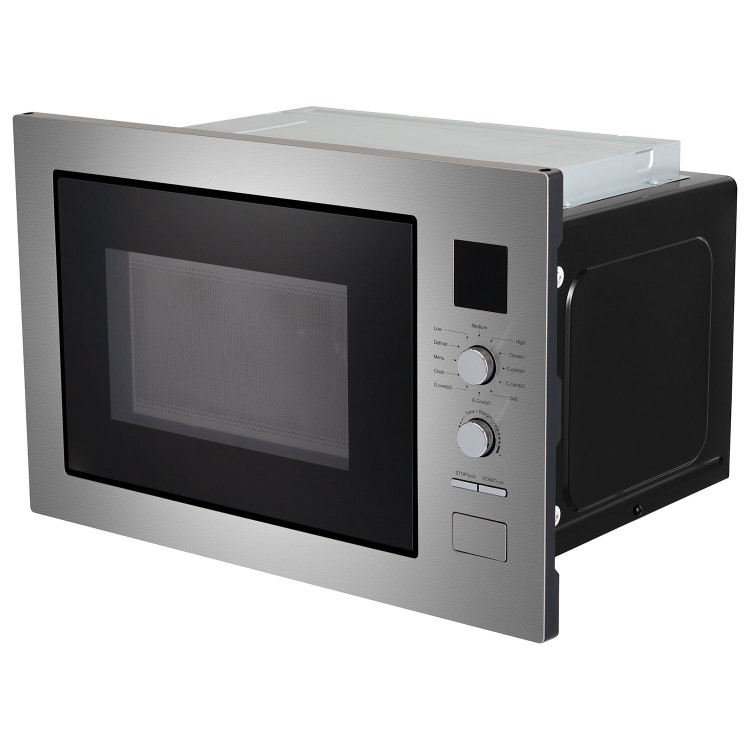 electriQ 25L Built-in Combi Microwave Oven with Grill - Stainless Steel - Image 2