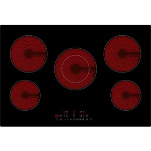 electriQ 77cm 5 Zone Touch Control Ceramic Hob