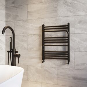Black Towel Radiator 650 x 500mm - Nazco