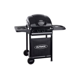 Outback Omega 2 Burner Gas BBQ - Black