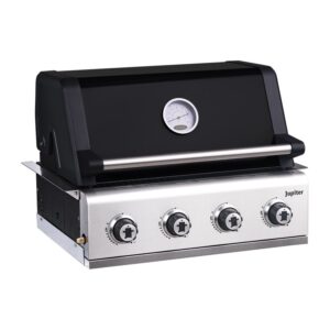Outback Jupiter - 4 Burner Hybrid Gas and Charcoal Built In - Black