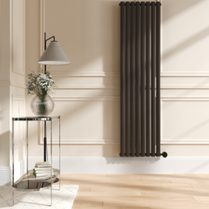 Russet Vertical Smart Electric Radiator with Wi-Fi Thermostat - 2400W - H1800xW472 - Bathroom Safe