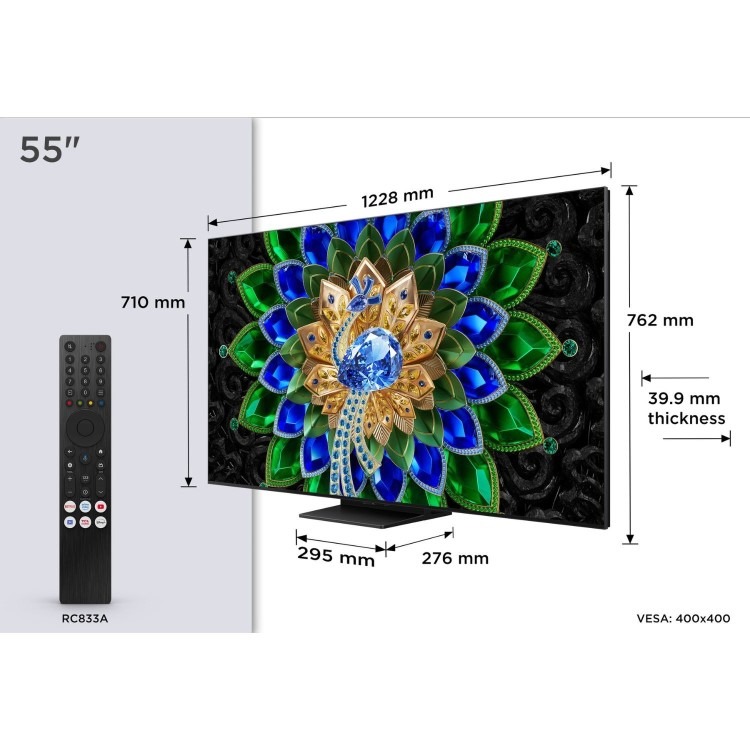 TCL 55A400U-UK 55-Inch 4K QD-Mini LED Google TV - Image 2