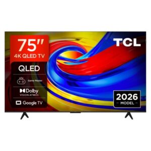 TCL 75P7L-UK 75" QLED 4K Smart TV – Ultra Large 75 Inch HDR Google TV with Dolby Vision & Immersive Cinematic Picture Quality