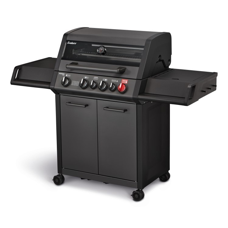Enders Monroe Pro 4 Burner SIK Turbo Gas BBQ - Shadow