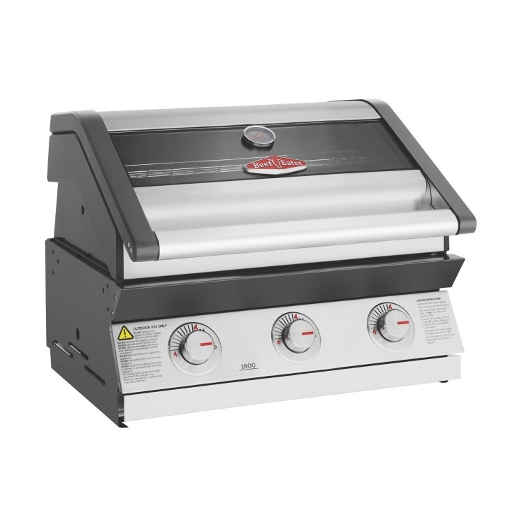 Beefeater 1600 Series 3 Burner Built in Gas BBQ - Stainless - Image 2