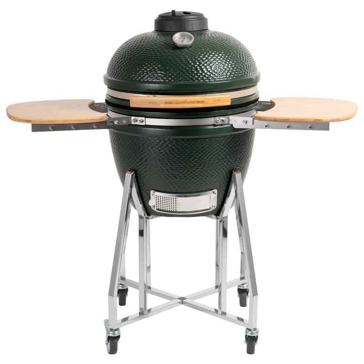 Boss Grill The Egg - 18 Inch Ceramic Kamado Style Charcoal Egg BBQ Grill - Green - Image 2