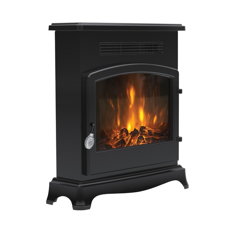Be Modern Elstow Black Outset Electric Stove Fire - Image 5